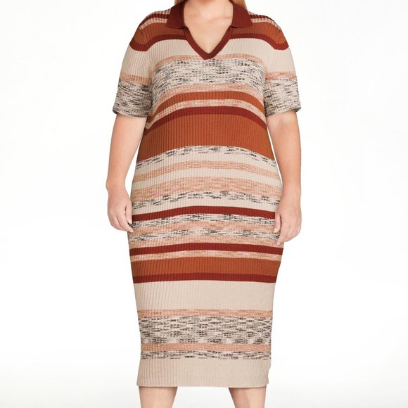 Terra & Sky Polo Sweater Dress/ 2X - Picture 15 of 15